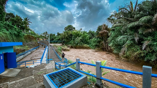Banjir Dihulu Sungai Ayung, Ganggu Produksi Air Bersih di IPA Blusung