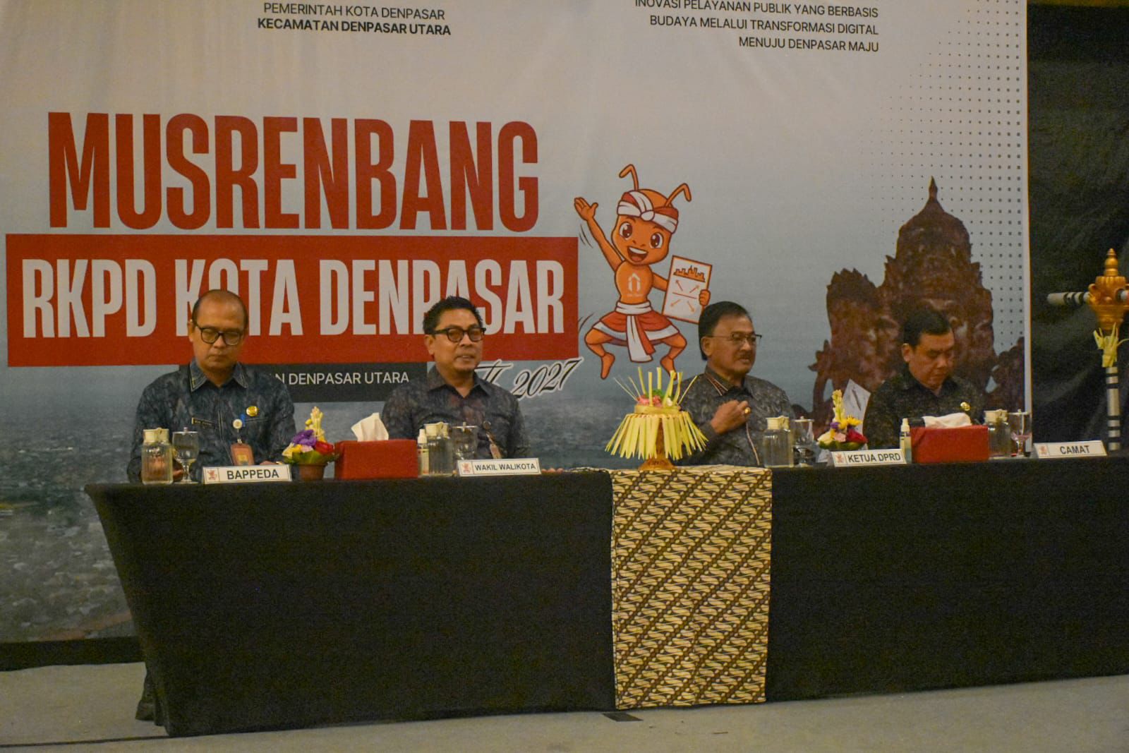 Wawali Arya Wibawa Buka Musrenbang Kecamatan Denpasar Utara Tahun 2027,  Tekankan Akselerasi Peningkatan Infrastruktur, Utilitas Umum Hingga Pembangunan SDM.