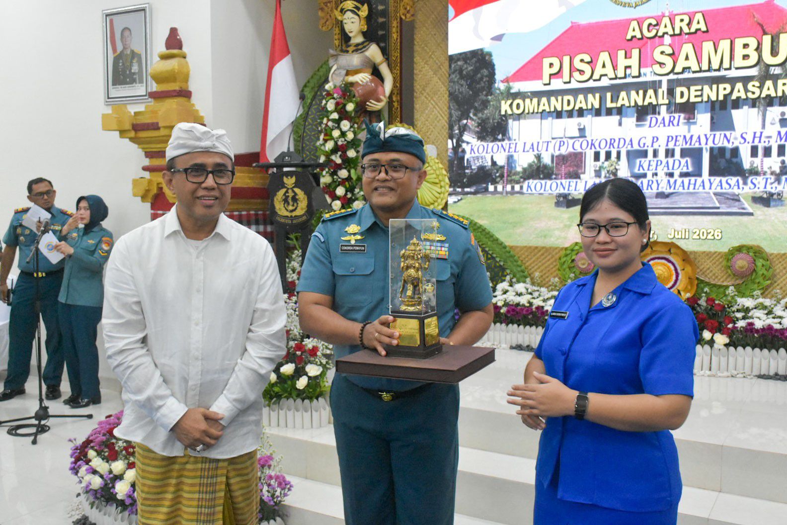Wali Kota Jaya Negara Hadiri Sertijab Danlanal Denpasar,   Perkuat Sinergi Menjaga Stabilitas Wujudkan Denpasar Maju.